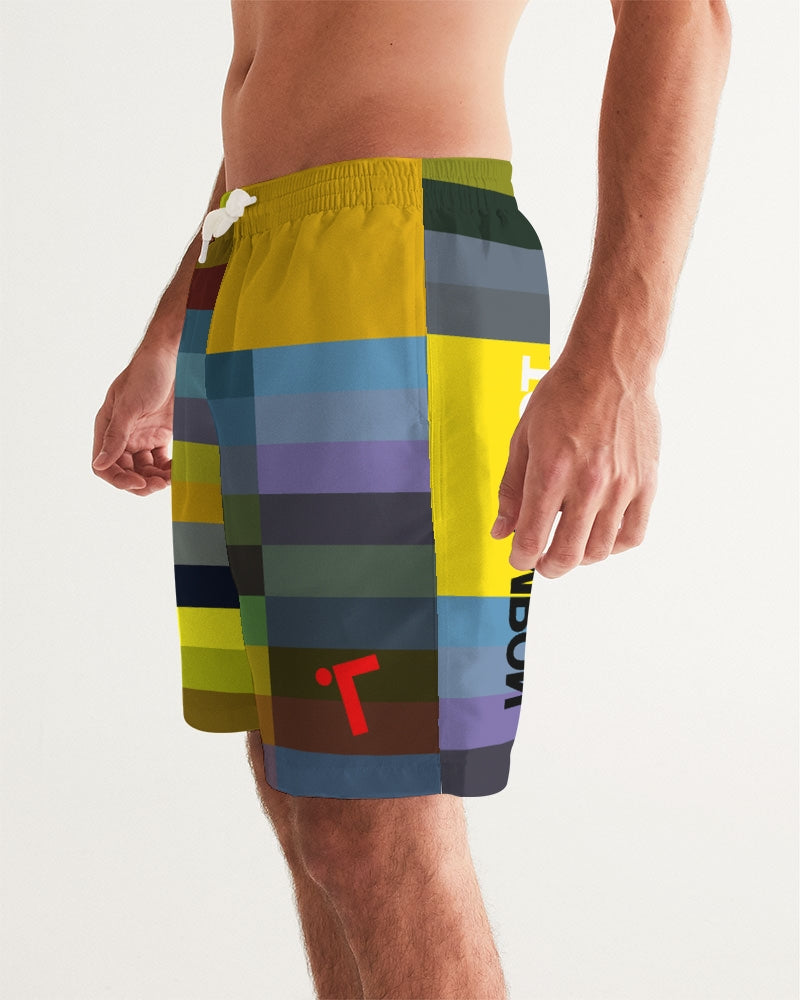 NormalNot Block Bar Swim Trunks