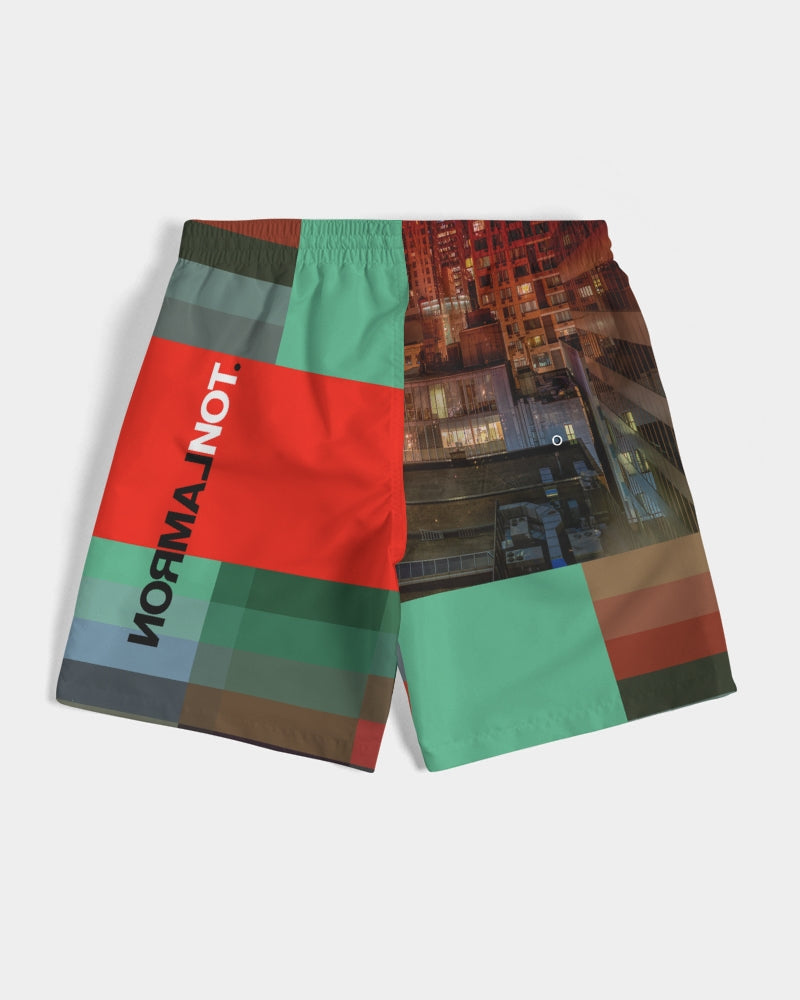 NormalNot Block Bar Swim Trunks