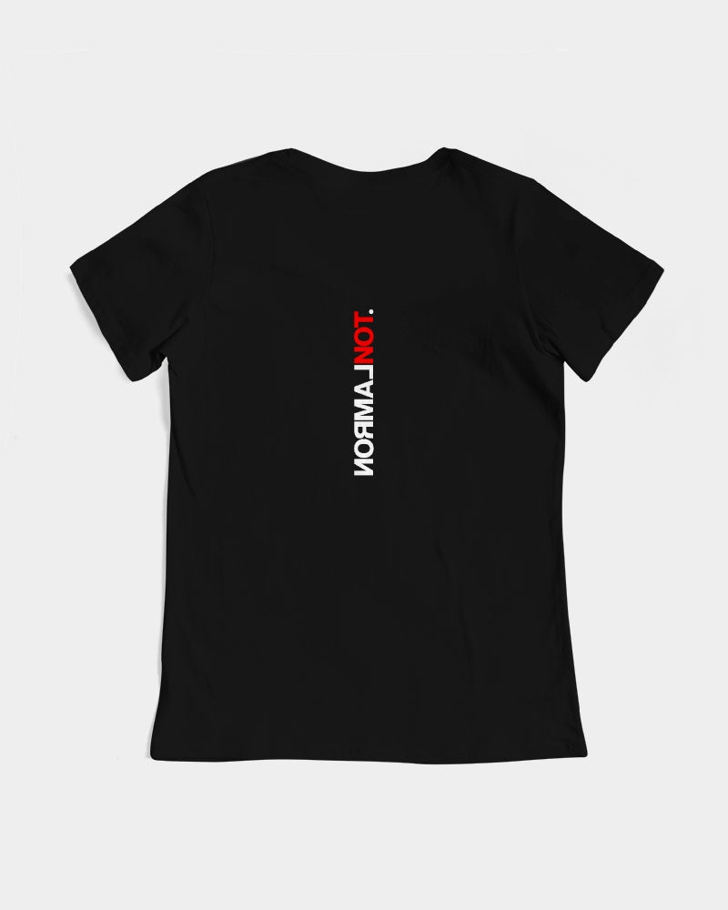 lamron black woman's logo tee shirt - normalnot.com