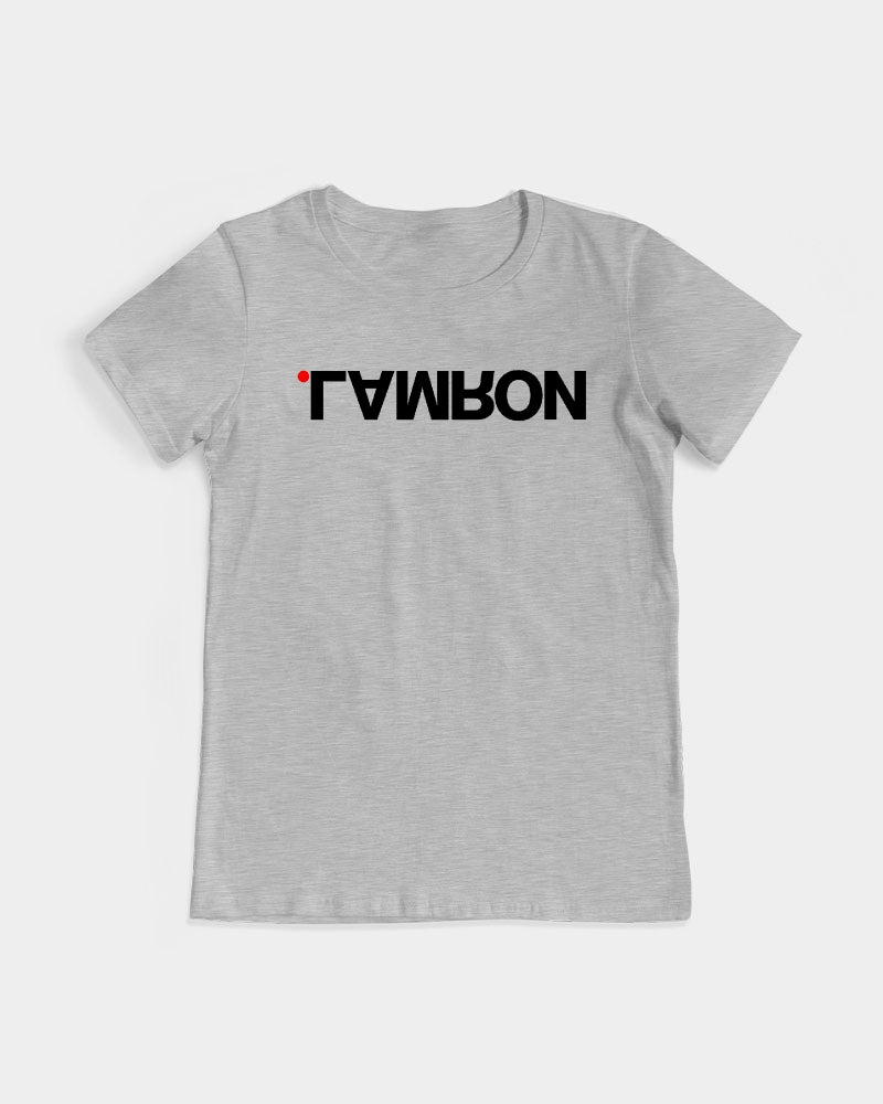 lamron gray woman's logo tee shirt - normalnot.com