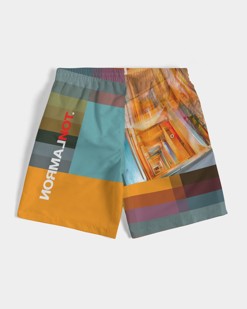 NormalNot Block Bar Swim Trunks