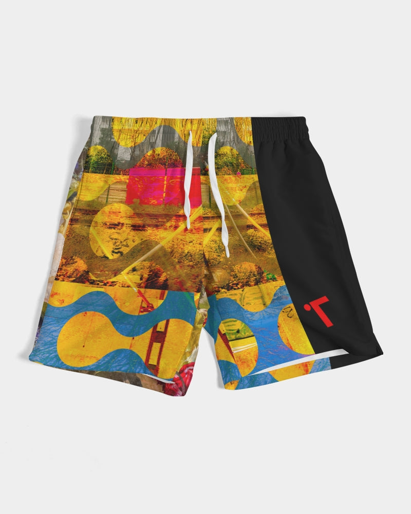 NormalNot Northbound Swim Trunks. Yellow Red Blue