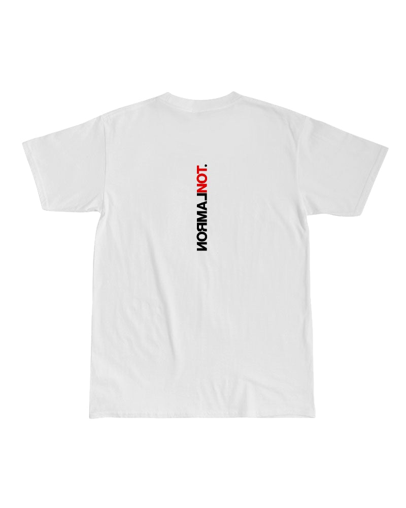 lamron white logo tee shirt - normalnot.com
