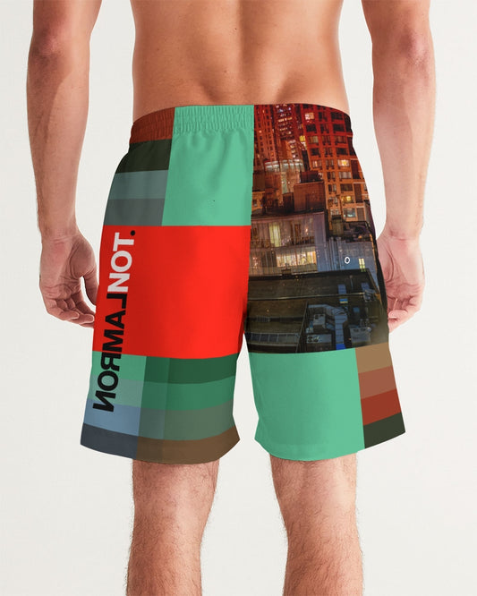 NormalNot Block Bar Swim Trunks