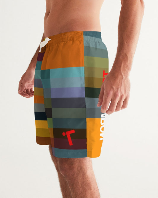 NormalNot Block Bar Swim Trunks